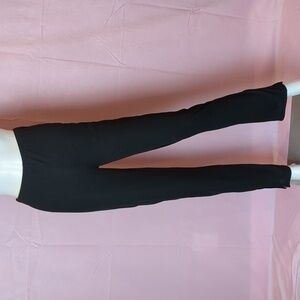 PrettyLittleThing Split Hem Black Pants size 8